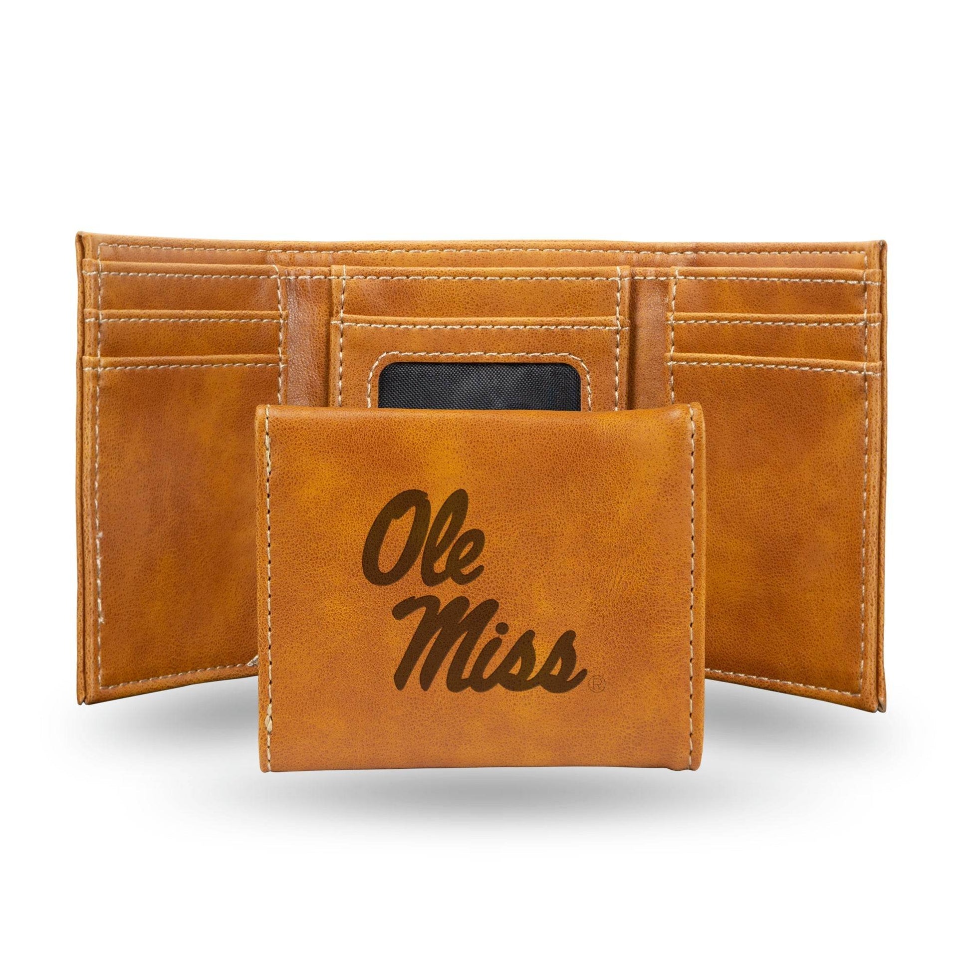 Mississippi Rebels Trifold Wallet Laser Engraved Gift - ToylandEU
