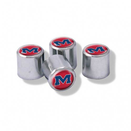 Mississippi Rebels Valve Stem Caps Logo Pack Universal Fit - ToylandEU