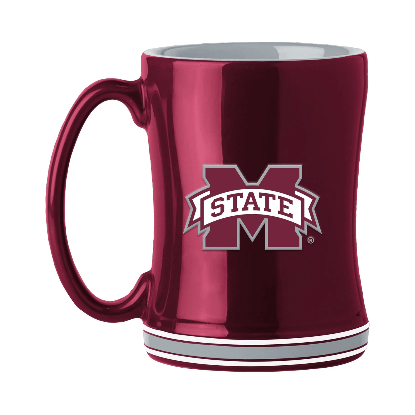 Mississippi State Bulldogs 14oz Sculpted Relief Ceramic Mug - ToylandEU