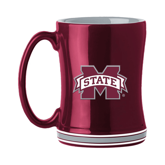 Mississippi State Bulldogs 14oz Sculpted Relief Ceramic Mug - ToylandEU