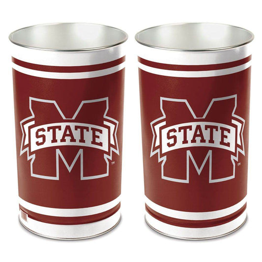 Mississippi State Bulldogs 15 Inch Metal Wastebasket - ToylandEU