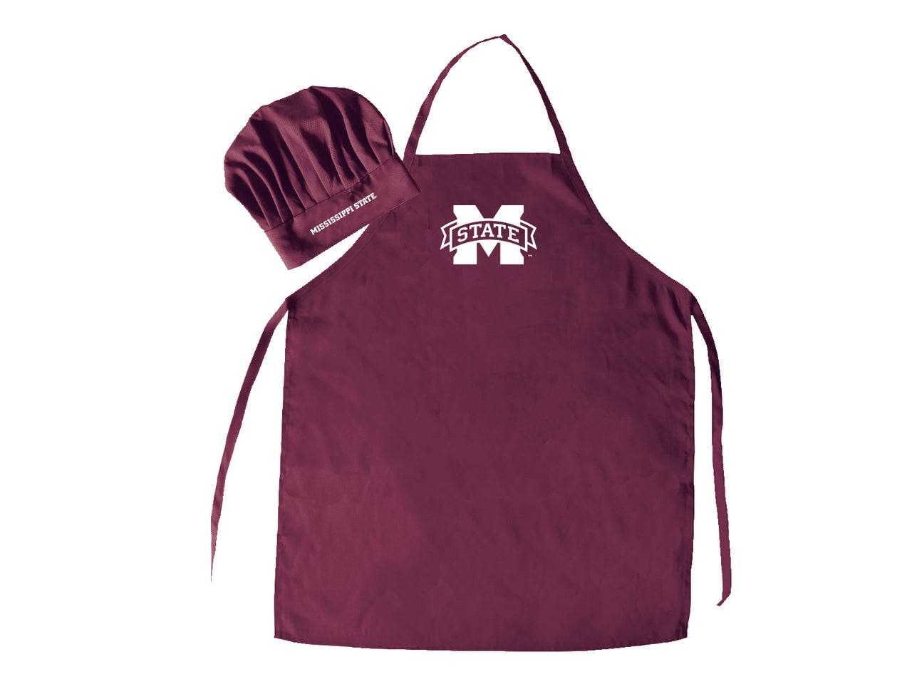 Mississippi State Bulldogs Apron and Chef Hat Set Official - ToylandEU