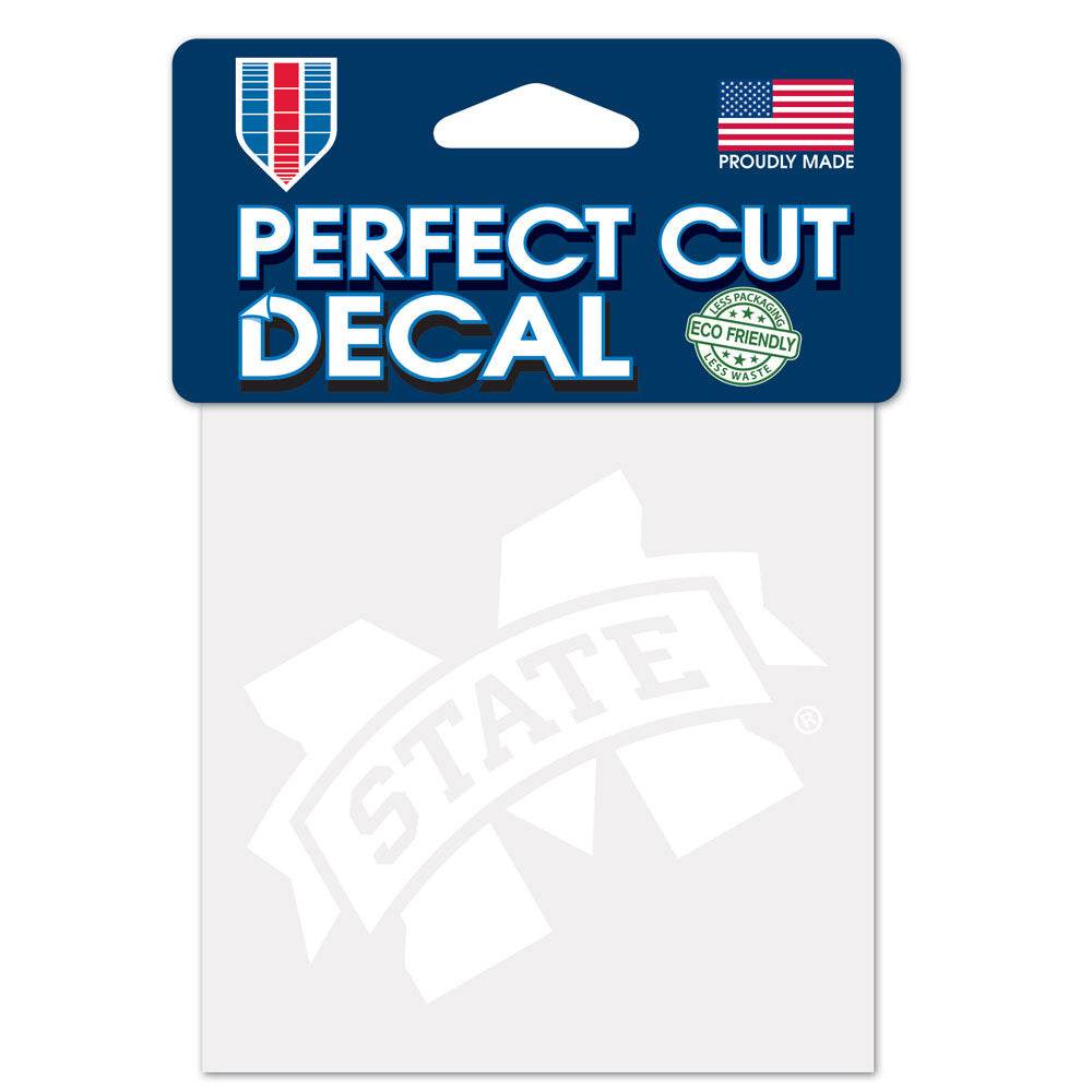 Mississippi State Bulldogs Decal White 4x4 Perfect Cut - ToylandEU
