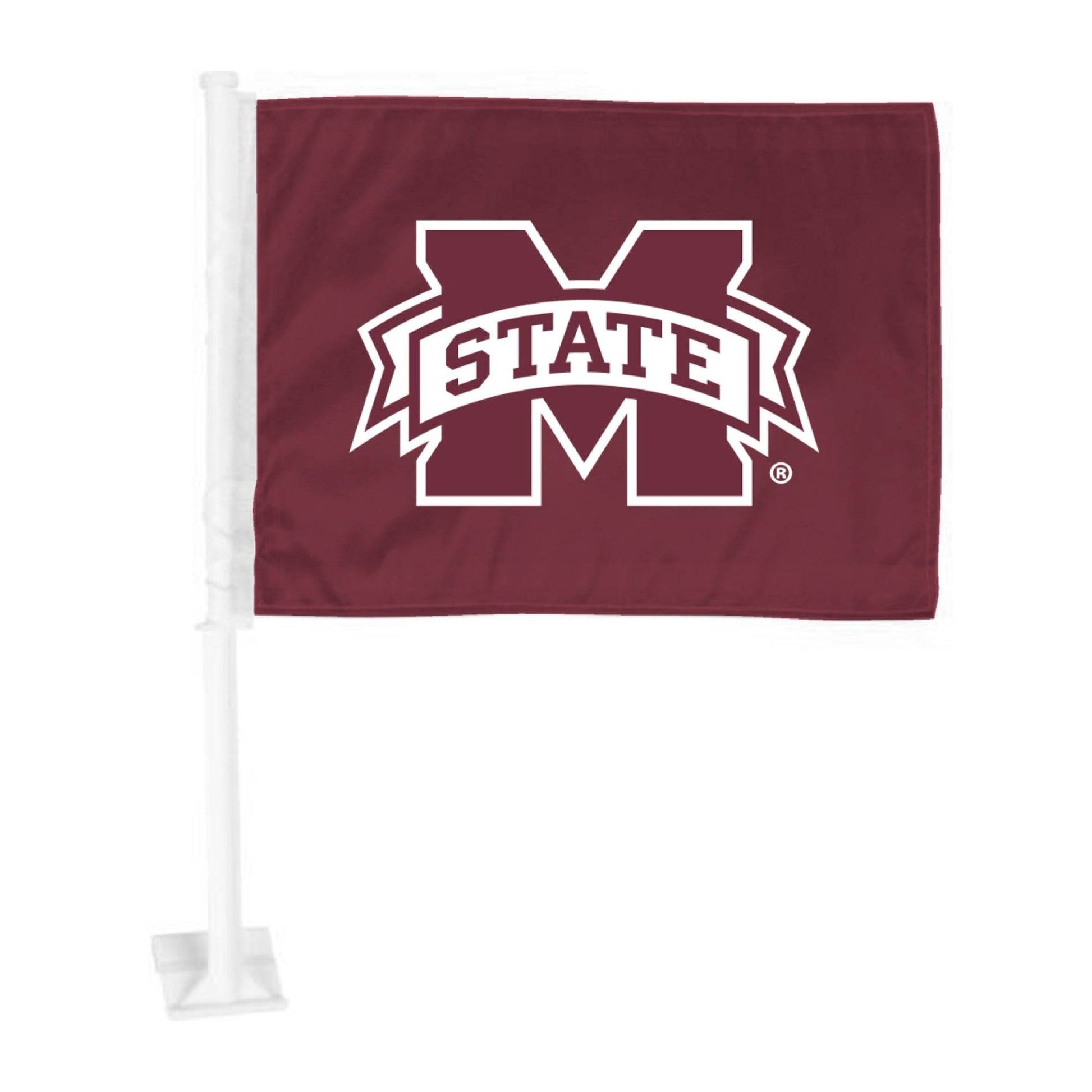 Mississippi State Bulldogs Durable Car Flag Primary Logo - ToylandEU