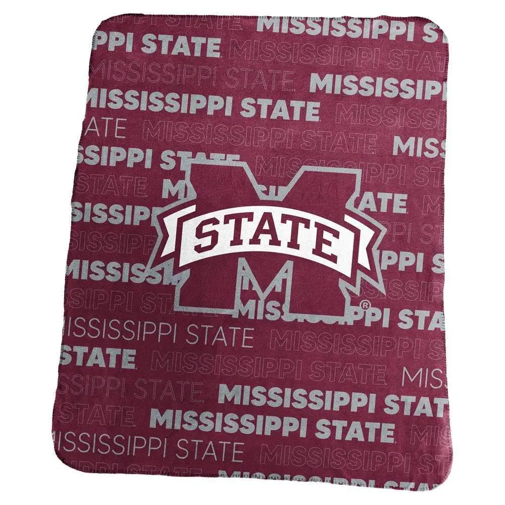  Mississippi State Bulldogs Fleece Blanket 50x60 Throw -  ToylandEU™