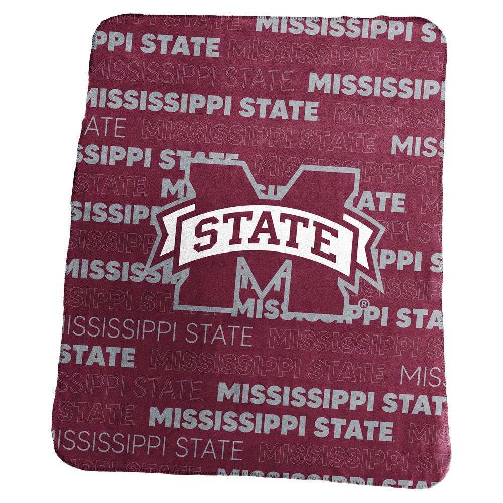 Mississippi State Bulldogs Fleece Blanket 50x60 Throw - ToylandEU