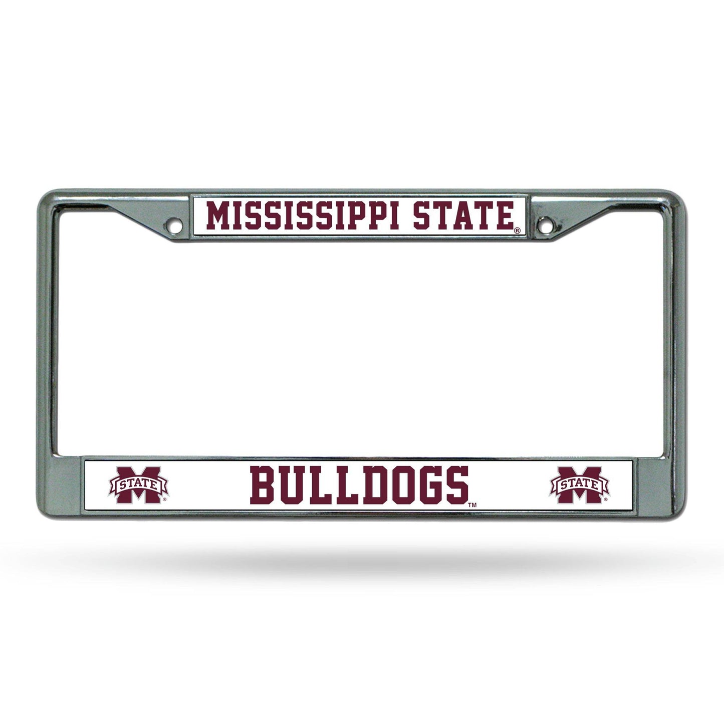 Mississippi State Bulldogs License Plate Frame Chrome - ToylandEU