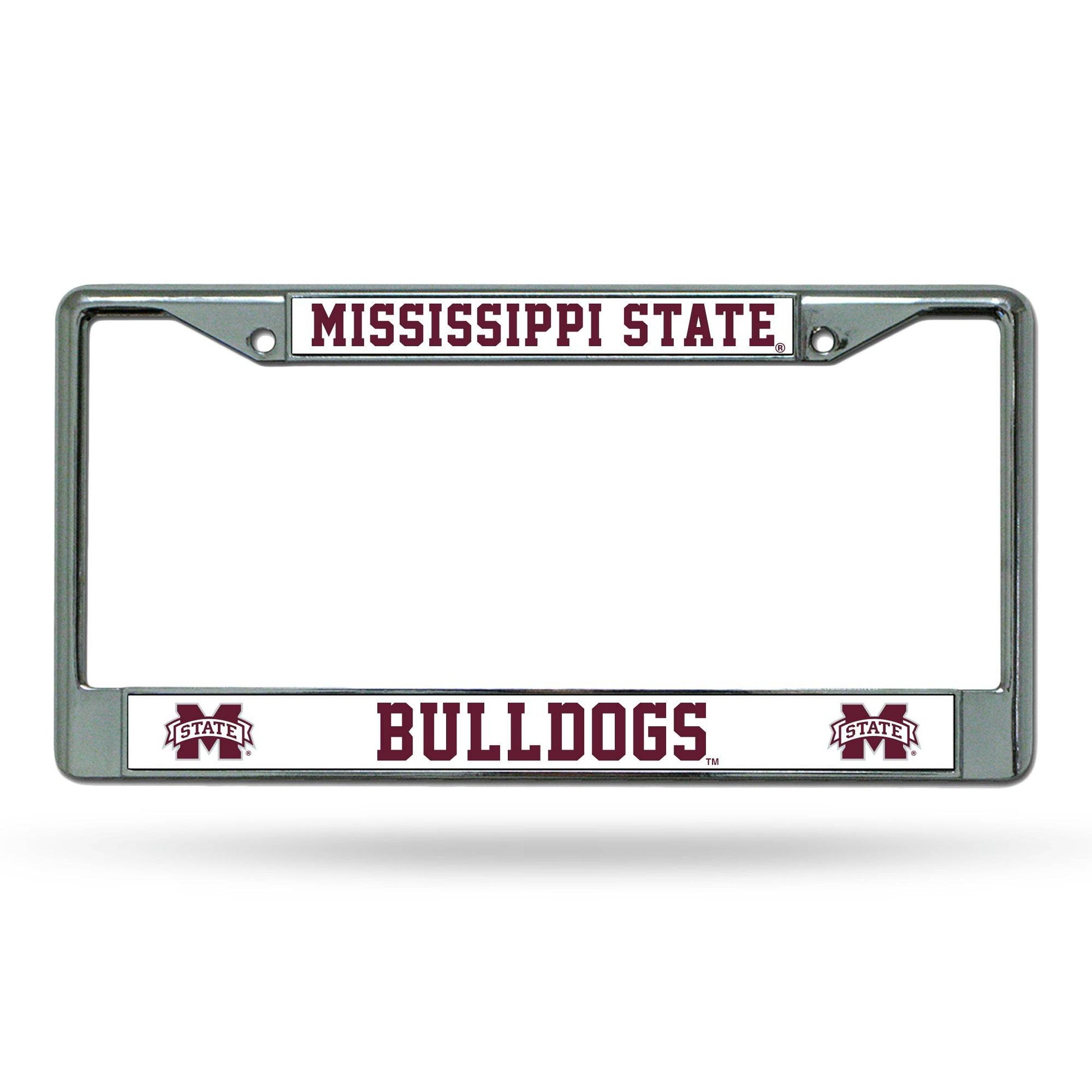 Mississippi State Bulldogs License Plate Frame Chrome - ToylandEU