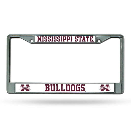 Mississippi State Bulldogs License Plate Frame Chrome - ToylandEU