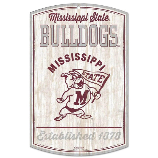  Mississippi State Bulldogs Retro Wood Sign 11x17 Wall Art -  ToylandEU™