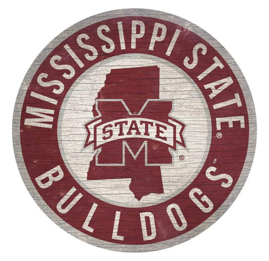  Mississippi State Bulldogs Round Wood Sign 12 Inch Bracket -  ToylandEU™
