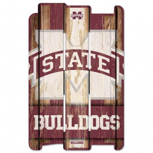 Mississippi State Bulldogs Sign Wood Fence Special Order - ToylandEU
