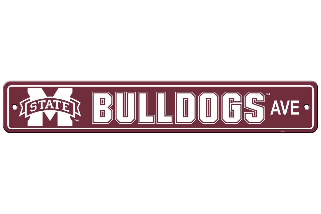 Mississippi State Bulldogs Street Sign 4X24 Plastic Decor - ToylandEU