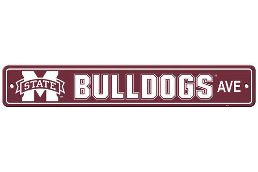 Mississippi State Bulldogs Street Sign 4X24 Plastic Decor - ToylandEU
