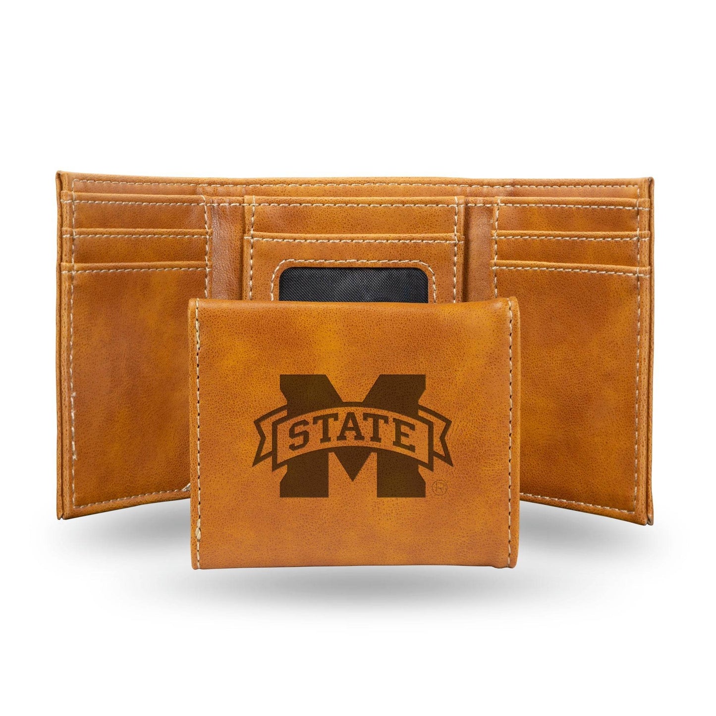 Mississippi State Bulldogs Trifold Wallet Laser Engraved - ToylandEU