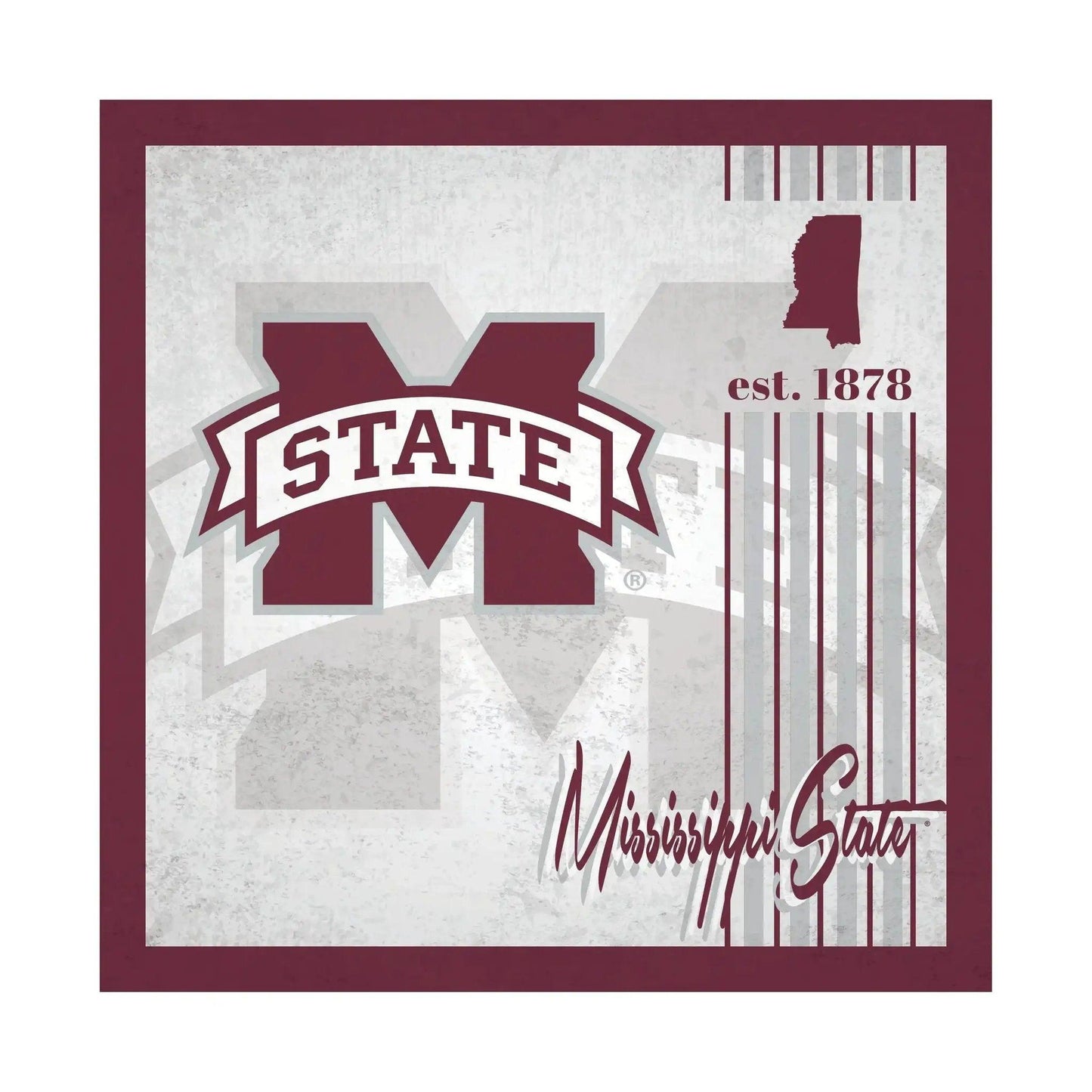  Mississippi State Bulldogs Wood Sign 10x10 Album Design -  ToylandEU™
