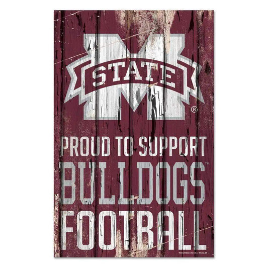  Mississippi State Bulldogs Wood Sign 11x17 Proud to Support -  ToylandEU™
