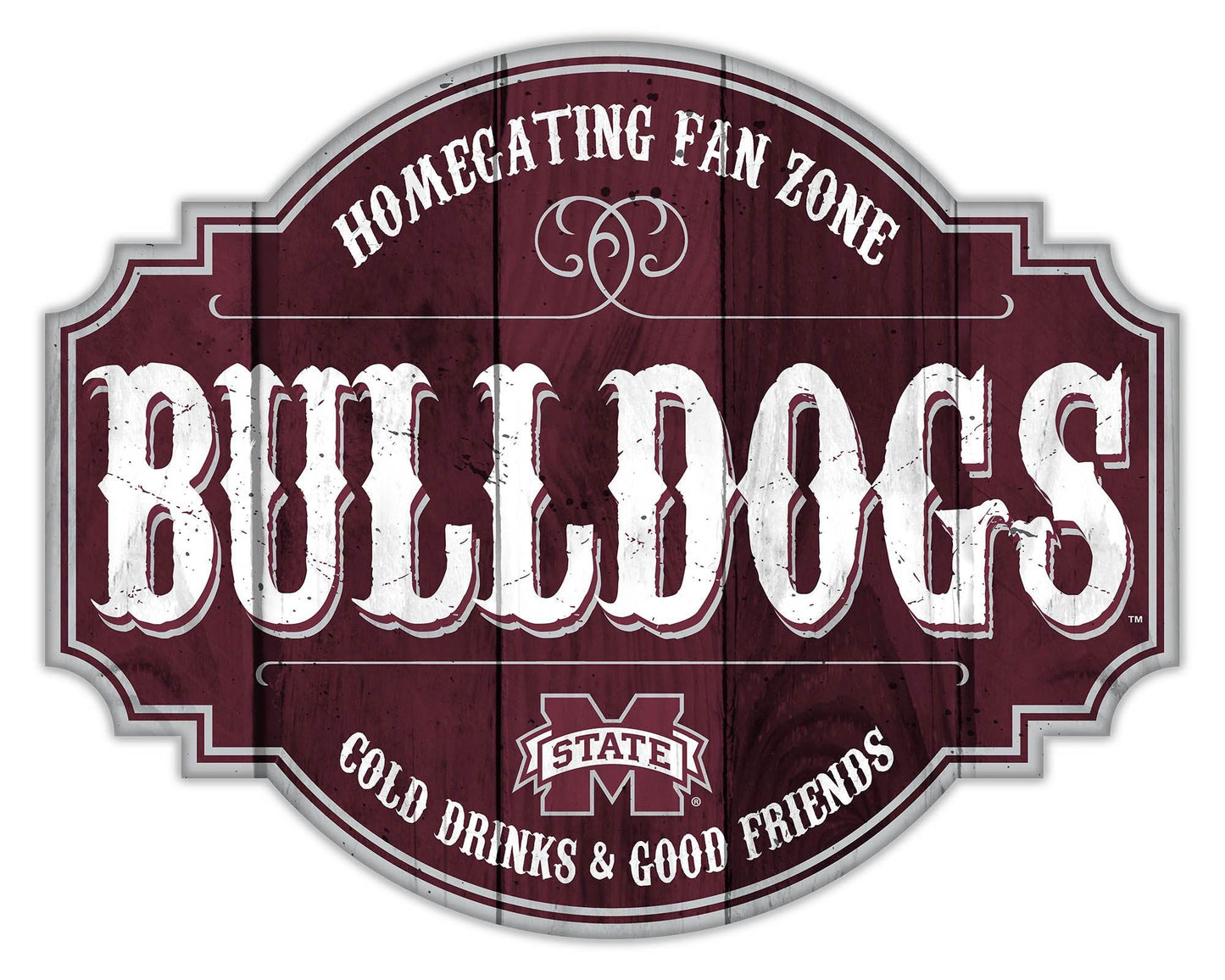 Mississippi State Bulldogs Wood Sign 12 Inch Tavern Sign - ToylandEU