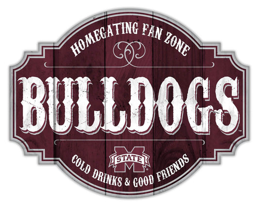 Mississippi State Bulldogs Wood Sign 12 Inch Tavern Sign - ToylandEU