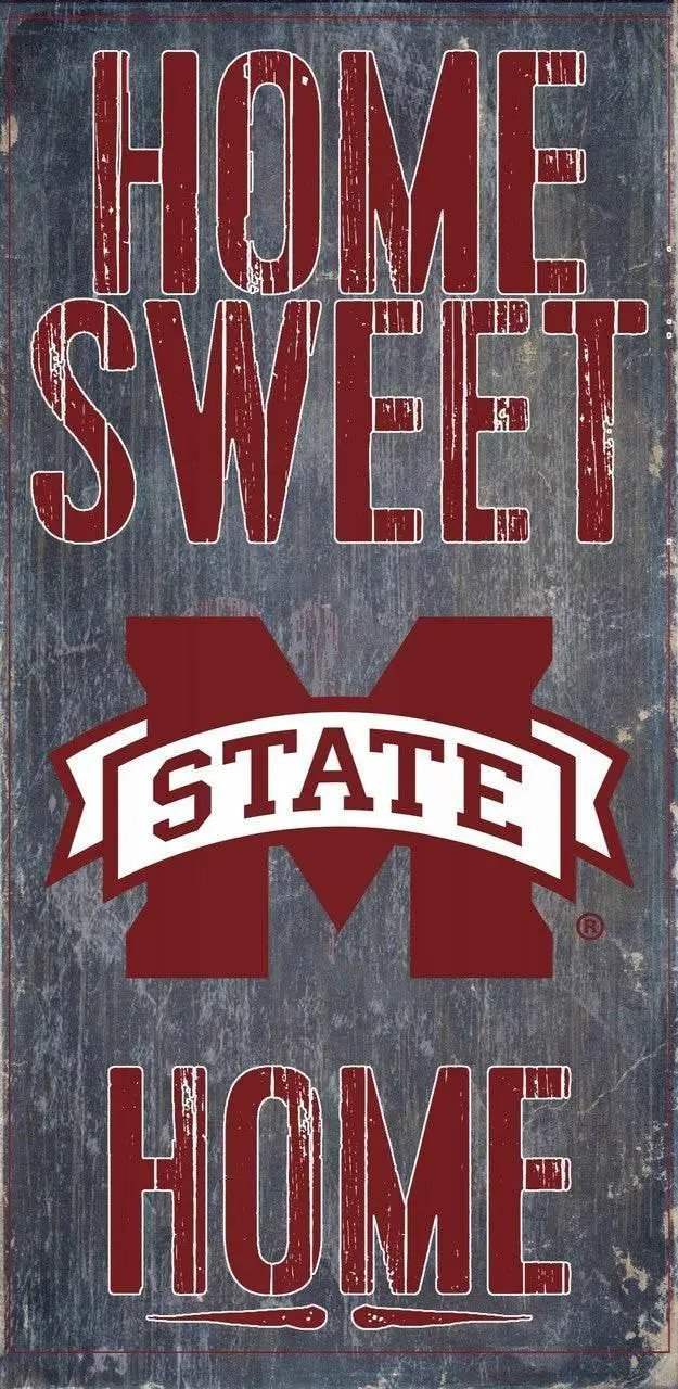  Mississippi State Bulldogs Wood Sign Home Sweet Home 6x12 -  ToylandEU™