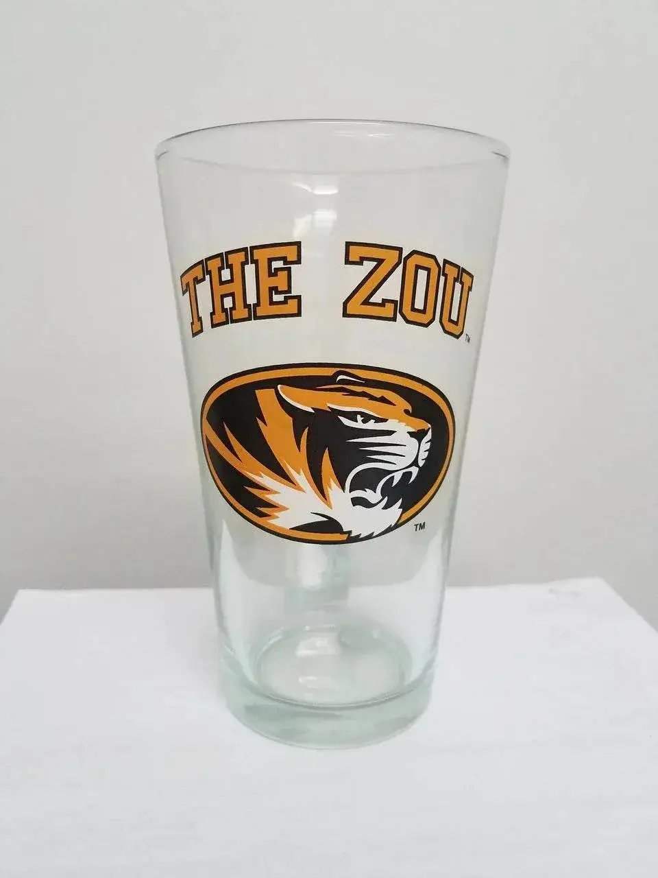 Missouri Tigers Glass Pint 16oz The Zou Co Set Of 2 - ToylandEU