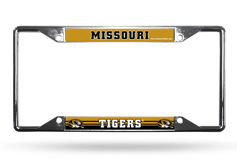 Missouri Tigers License Plate Frame Chrome EZ View Elite - ToylandEU