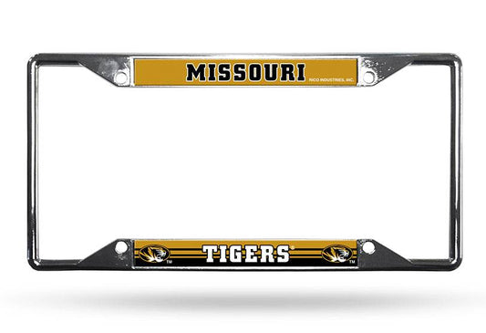 Missouri Tigers License Plate Frame Chrome EZ View Elite - ToylandEU
