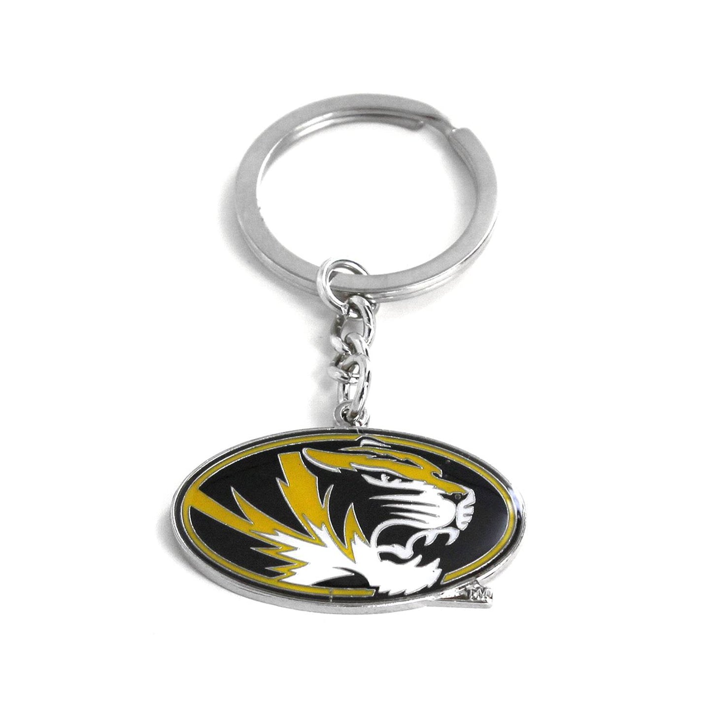 Missouri Tigers Logo Keychain Durable Metal Detachable Ring - ToylandEU