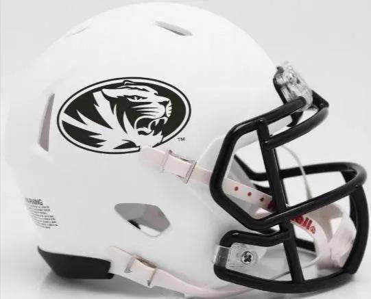  Missouri Tigers Riddell Matte White Mini Speed Style Helmet -  ToylandEU™