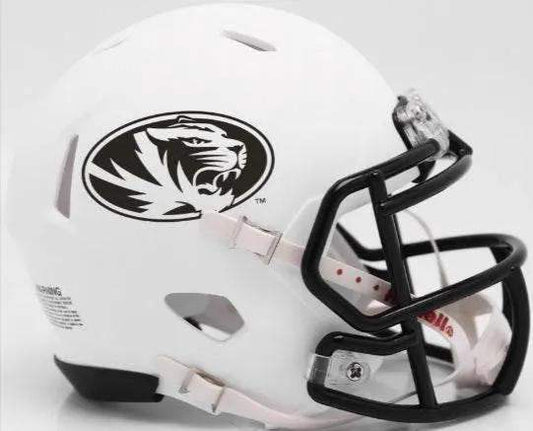 Missouri Tigers Riddell Matte White Mini Speed Style Helmet - ToylandEU