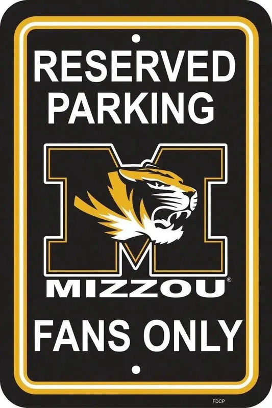 Missouri Tigers Sign 12x18 Plastic Reserved Parking Sign CO -  ToylandEU™