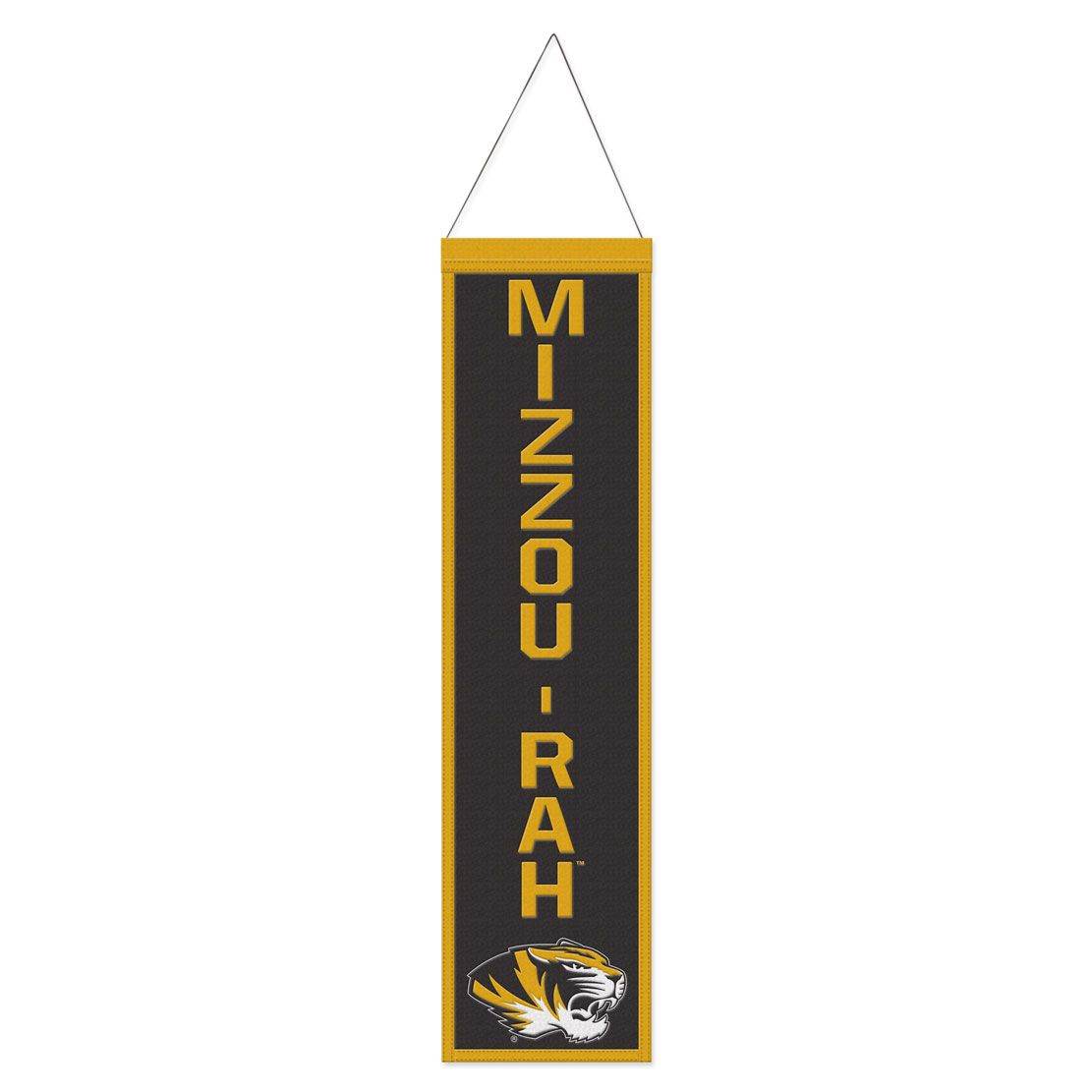 Missouri Tigers Wool Banner 8x32 Heritage Slogan Design - ToylandEU