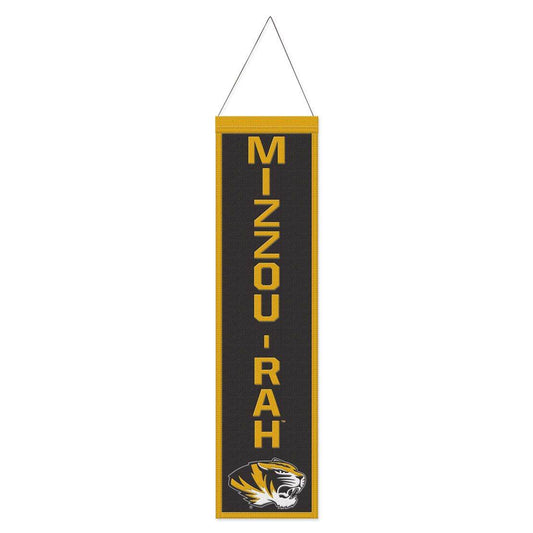 Missouri Tigers Wool Banner 8x32 Heritage Slogan Design - ToylandEU