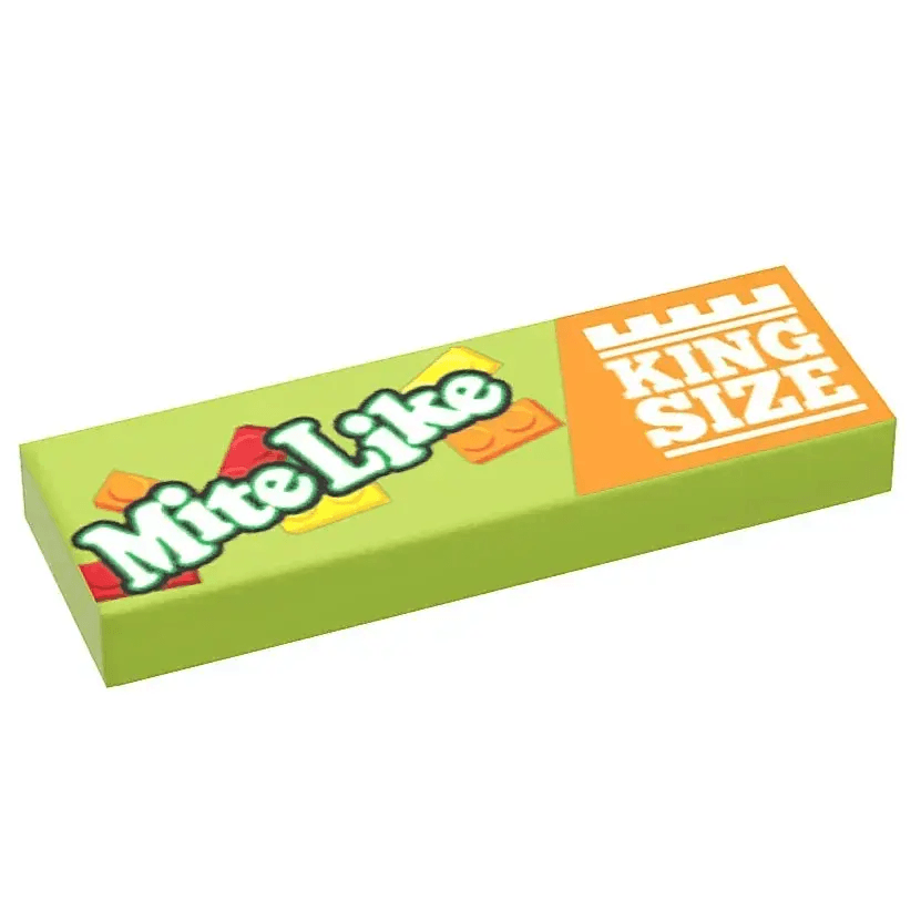 Custom LEGO 1x3 Tile Printed Mite Like Candy King Size - ToylandEU