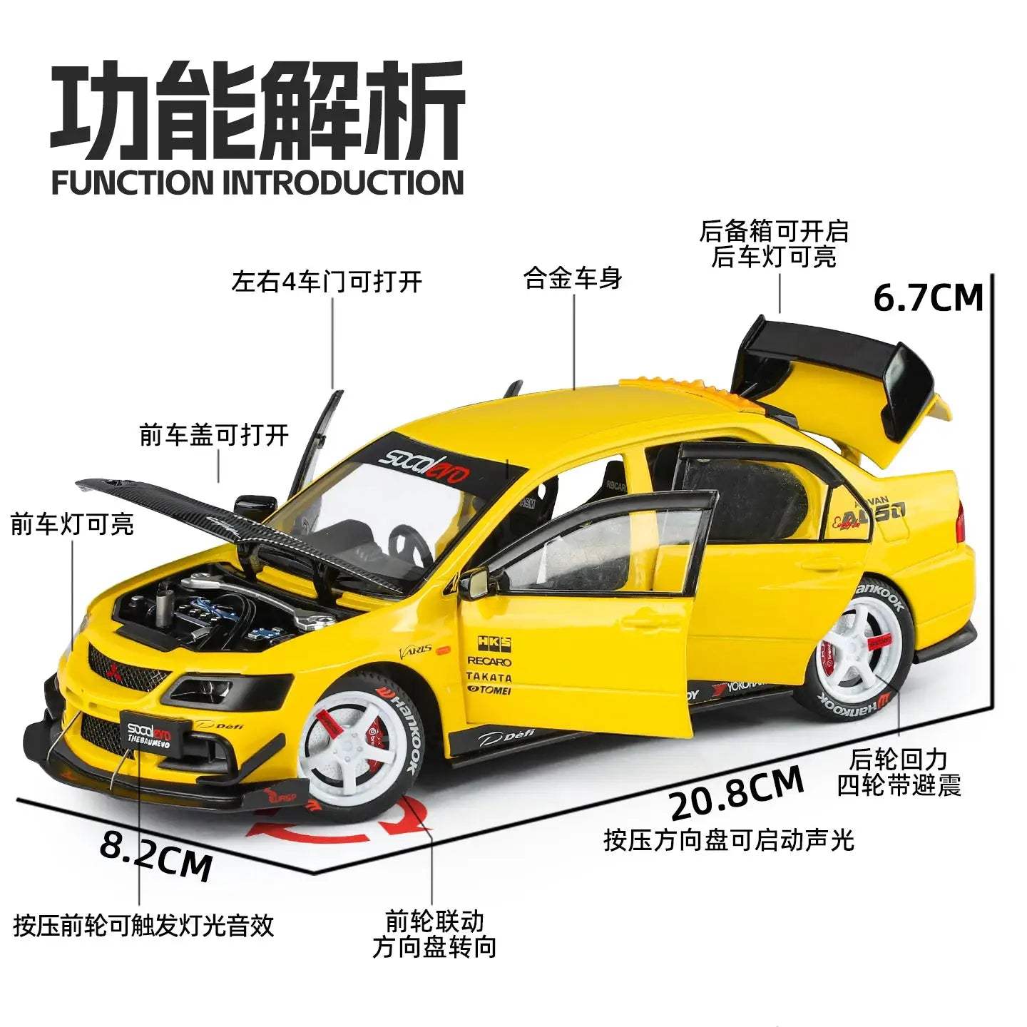  Mitsubishi EV09 1 24 Diecast Model Car Carbon Edition -  ToylandEU™