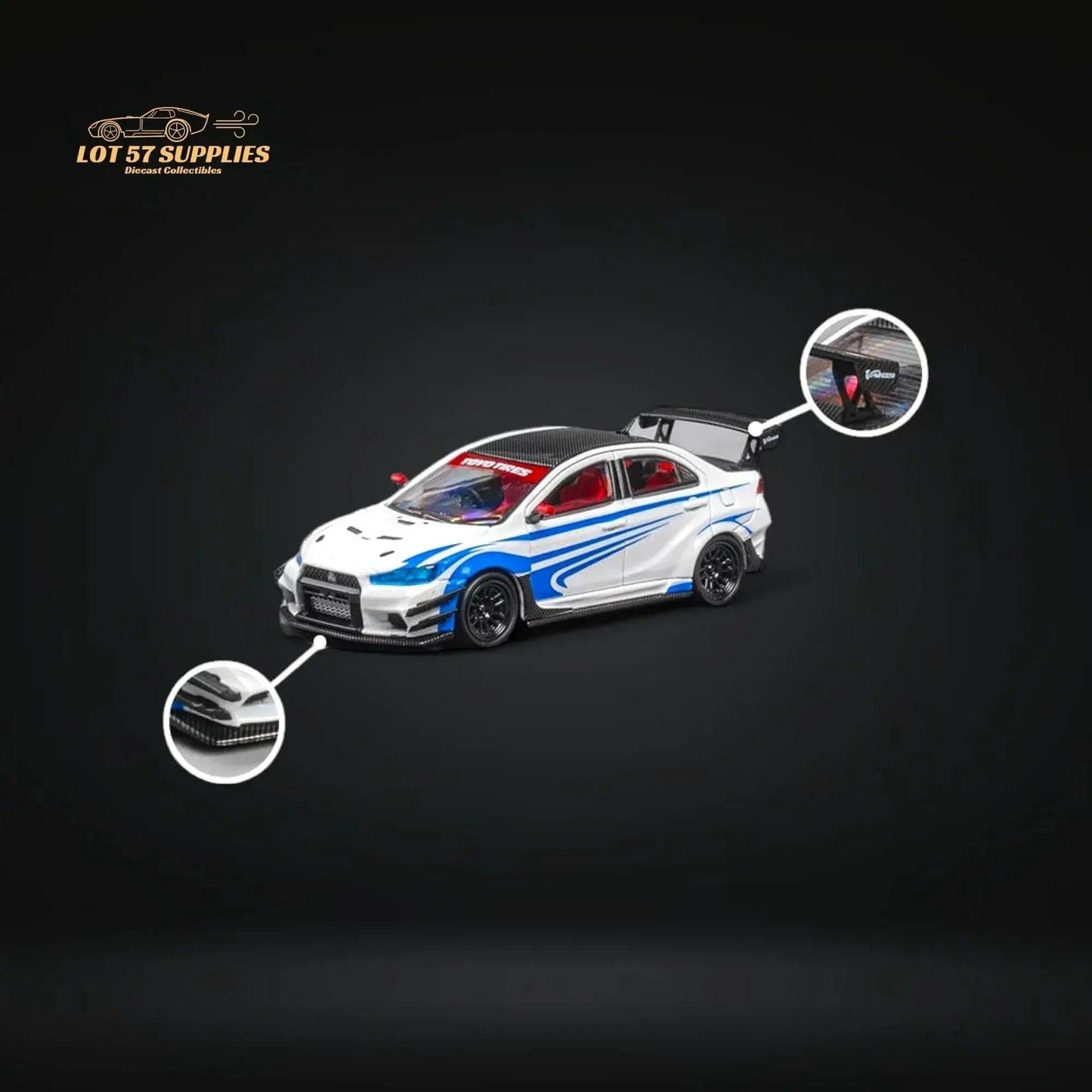  Mitsubishi Evolution X Diecast Scale 1 64 Varis Model -  ToylandEU™