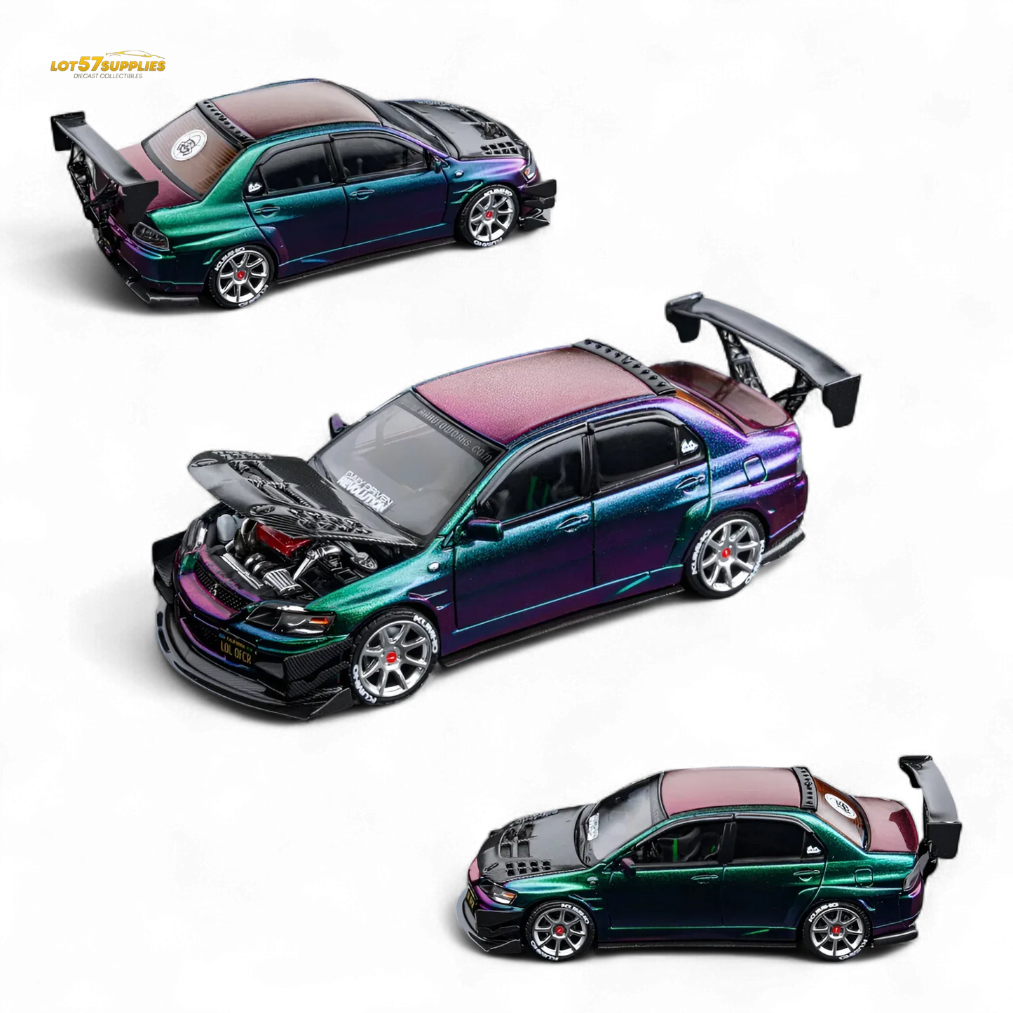 Mitsubishi Lancer Evolution IX Diecast Scale Model Openable Hood - ToylandEU