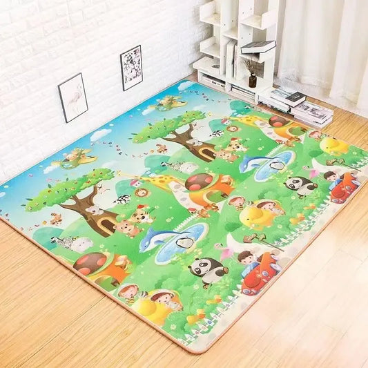 MoShuBeCN Baby Play Mat Double Sided Animals Educational Soft Rug For Babies - ToylandEU