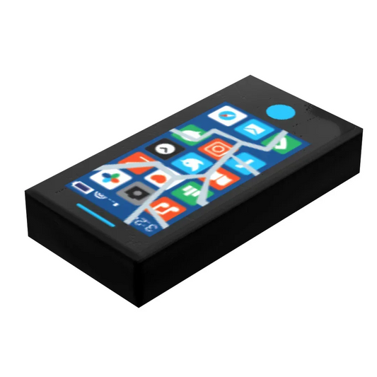  LEGO Phone Tile Cracked Screen Minifig Scale Display -  ToylandEU™