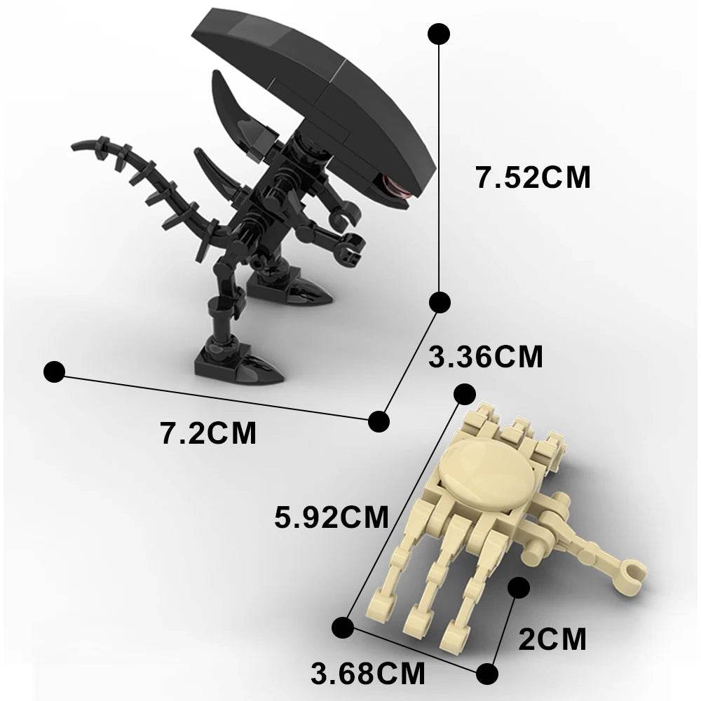 Moc Alien and Face Hugger Building Blocks Kids Toys Gift - ToylandEU