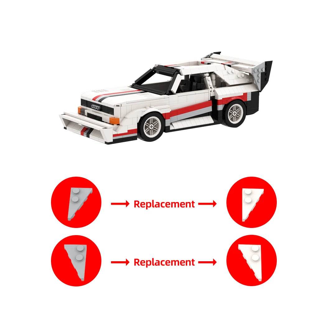 Moc AudiSport Quattro E2 Pikes Peak Building Blocks Set - ToylandEU