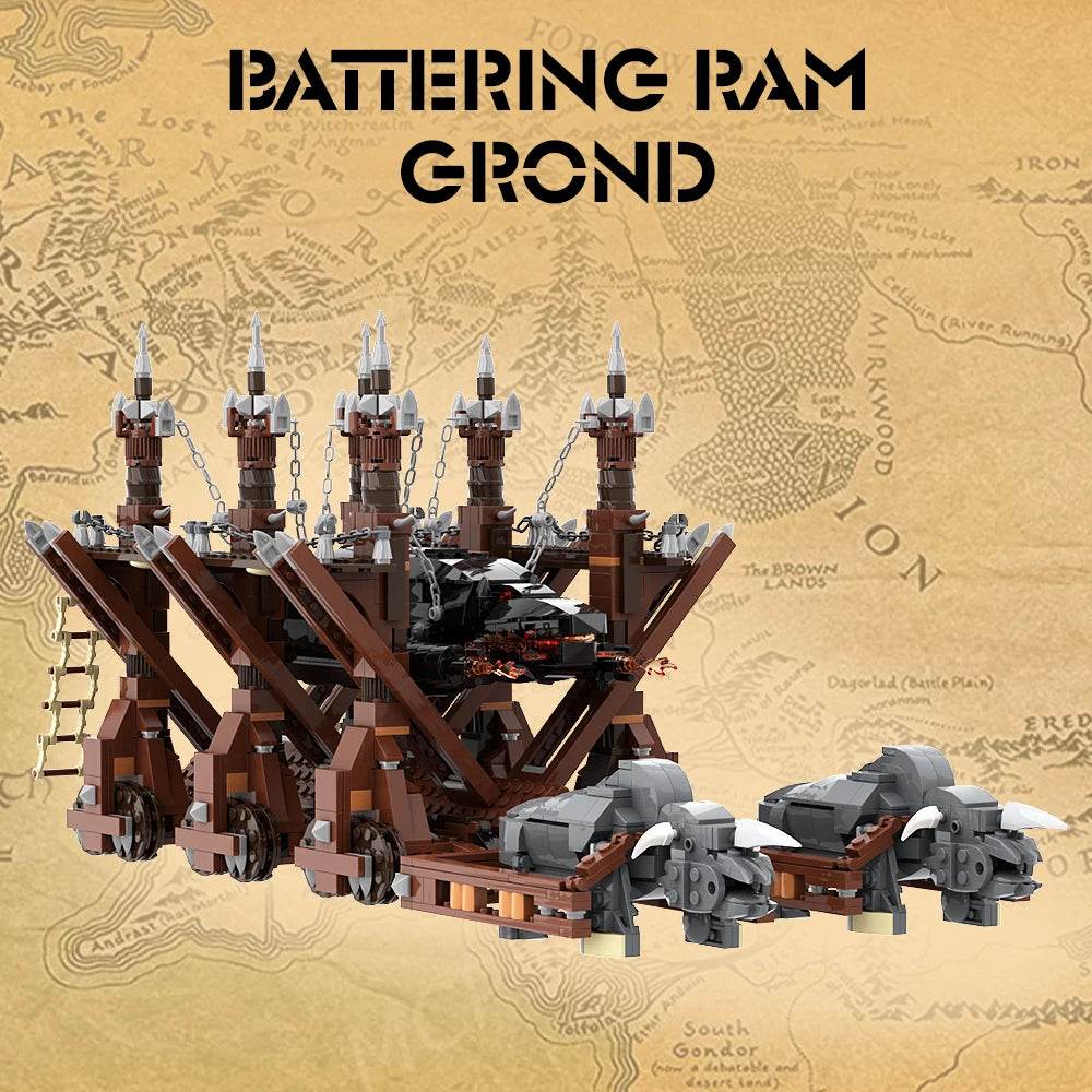 Moc Battering Ram Grond Building Blocks Lord of the Rings Set - ToylandEU