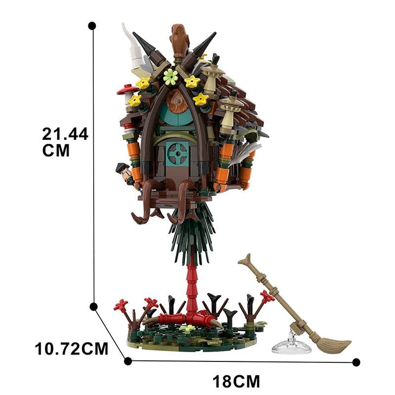 Moc Brickheadz Baba Yaga Hut Building Blocks Building Bricks MOC Gift - ToylandEU