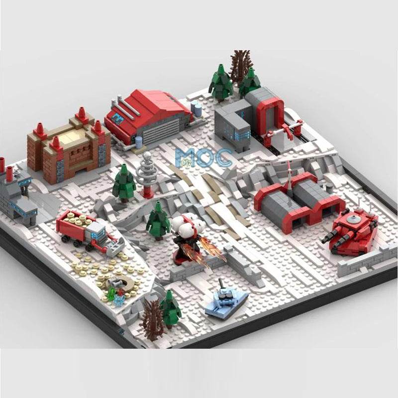 Moc Building Blocks C&C Red Alert Soviet Base 1646PCS Building Bricks MOC - ToylandEU