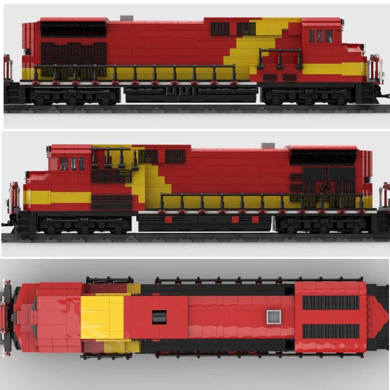 Moc Building Blocks Locomotive Train Model DIY Assembly Toys Building Bricks MOC - ToylandEU