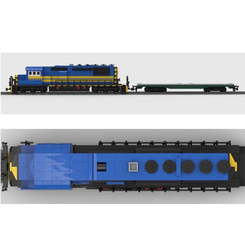 Moc Building Blocks Locomotive Train Model DIY Assembly Toys Building Bricks MOC - ToylandEU