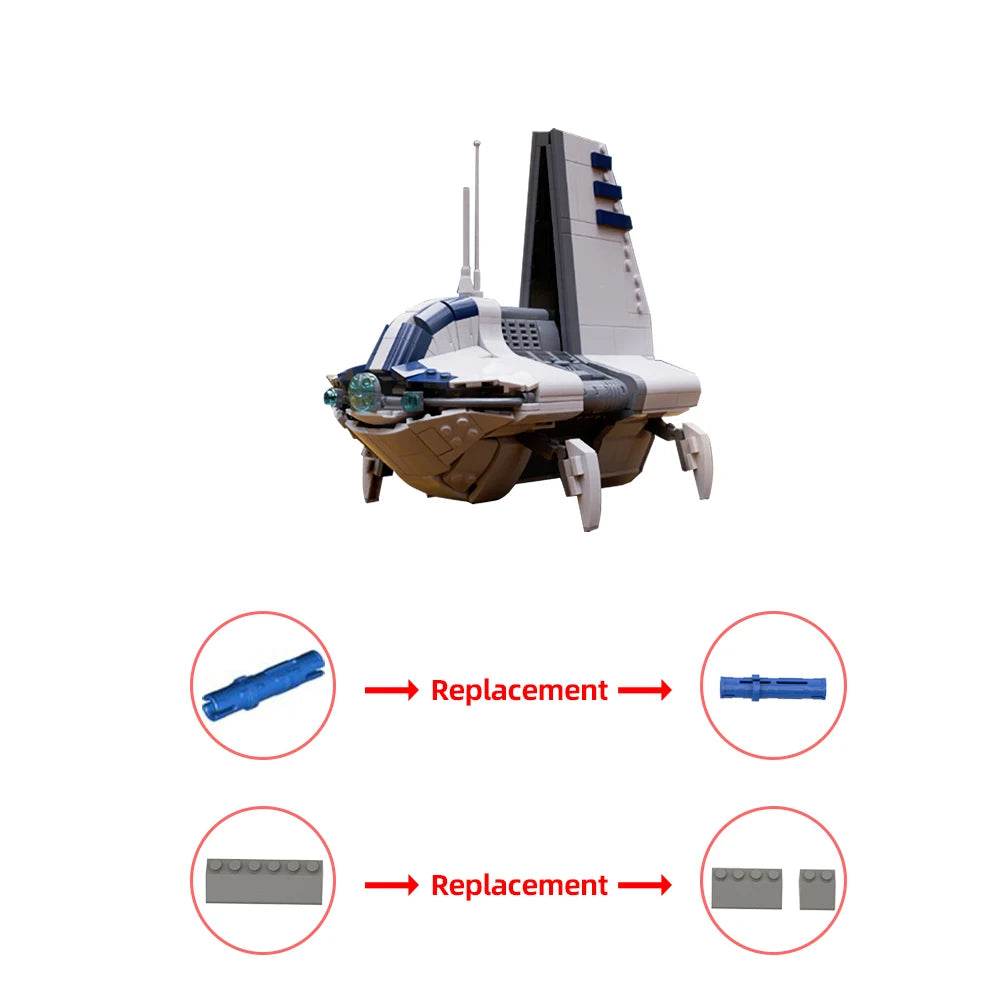 Moc CIS Sheathipede Shuttle Building Blocks DIY Model Toy Sets - ToylandEU