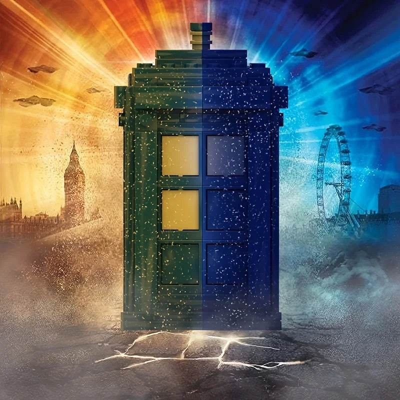 Moc Doctored Whoed Blue Phone Booth Building Blocks Toys - ToylandEU