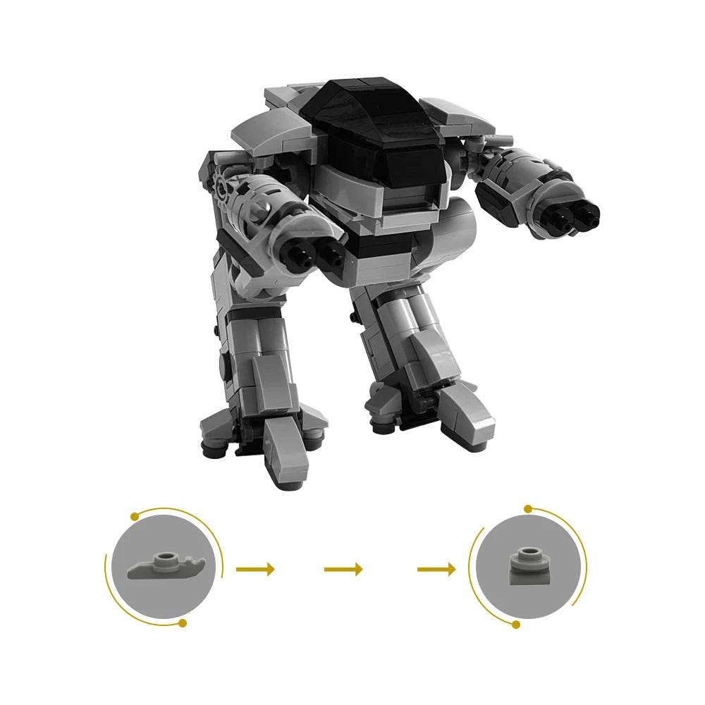 Moc ED209 Building Blocks Movies Mechanical Warfare Robot Toys - ToylandEU