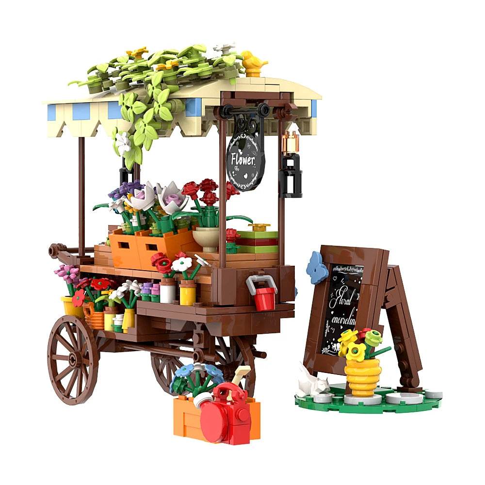 Moc Flower Vehicle Building Blocks Ideal DIY Model Deco - ToylandEU